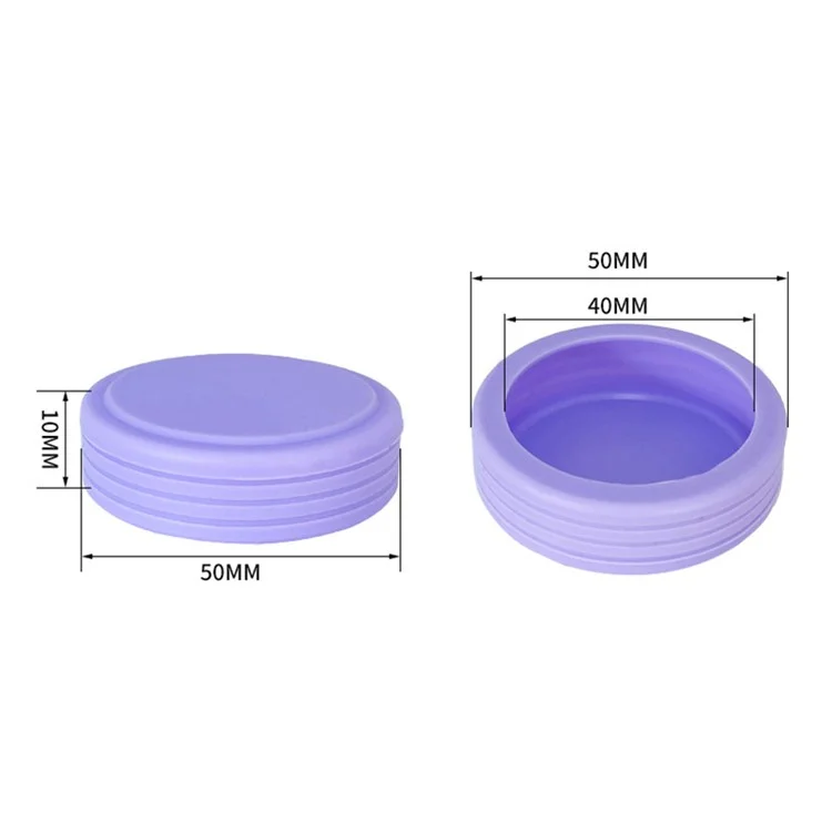 4Pcs Luggage Wheel Protective Cover Reduce Noise Trolley Case Wheel Silicone Sleeve - Roxo
