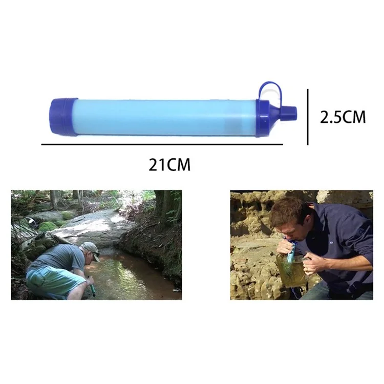 YA20213 Outdoor-Wasserfilter-Strohalm Tragbarer Notfall-Camping-Wanderfilter (Kein FDA, BPA-frei)