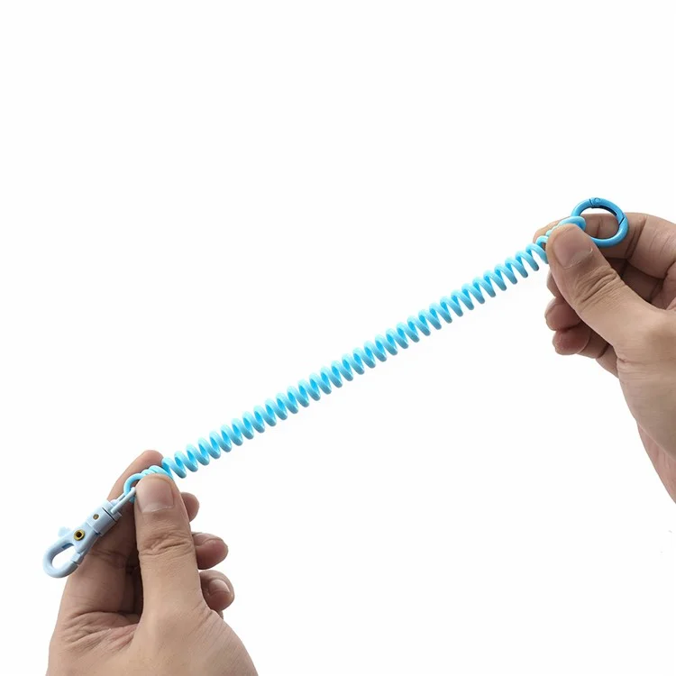 01 Chaveiro Multiuso Outdoor Corda Elástica EVA Antiperda Mola - Branco