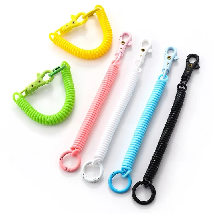 01 Chaveiro Multiuso Outdoor Corda Elástica EVA Antiperda Mola - Branco