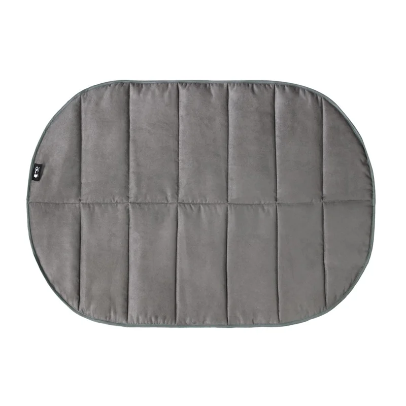 GEERDUO Outdoor Portable Dog Rest Cushion Foldable Suede Pet Warm Mat, Size L: 68x109cm