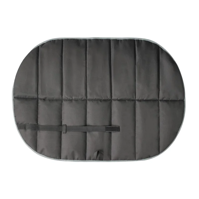 GEERDUO Outdoor Portable Dog Rest Cushion Foldable Suede Pet Warm Mat, Size L: 68x109cm