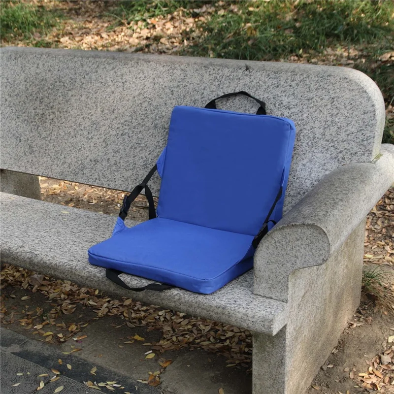 Thickened Cotton Car Seat Cushion Soft Vehicle Seat Mat Auto Seat Cover - Blue