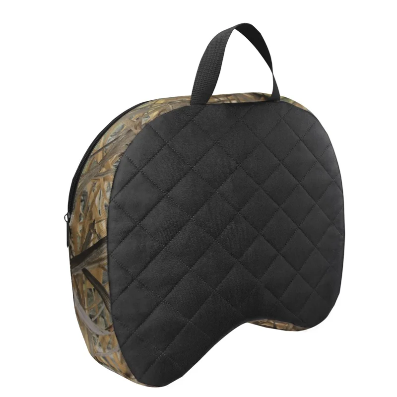 Tragbarer Camping-Jagdsitz-Mat Verdicken EPE+Schwamm Outdoor-Sitzauflage mit Karabiner - Reed-Tarnfarbe