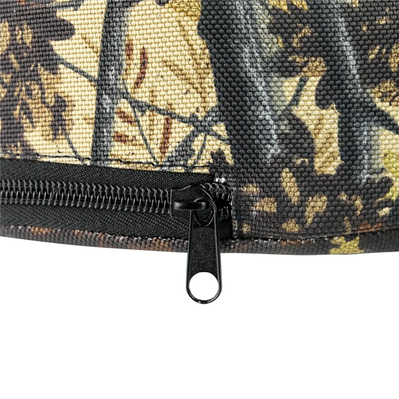 Portable Camping Hunting Seat Mat Thicken EPE+Sponge Outdoor Seating Pad with Carabiner - Leaf Camouflage