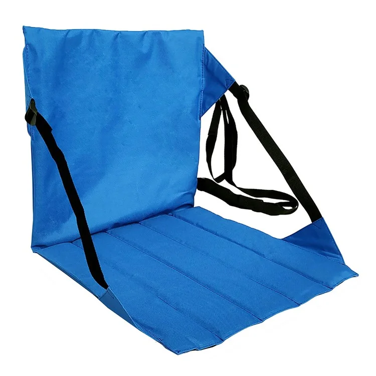 44x44cm Rückenlehne Gepolsterter Sitz Oxford Tuchsitz Kissen für Outdoor-Sportveranstaltungen - Blau