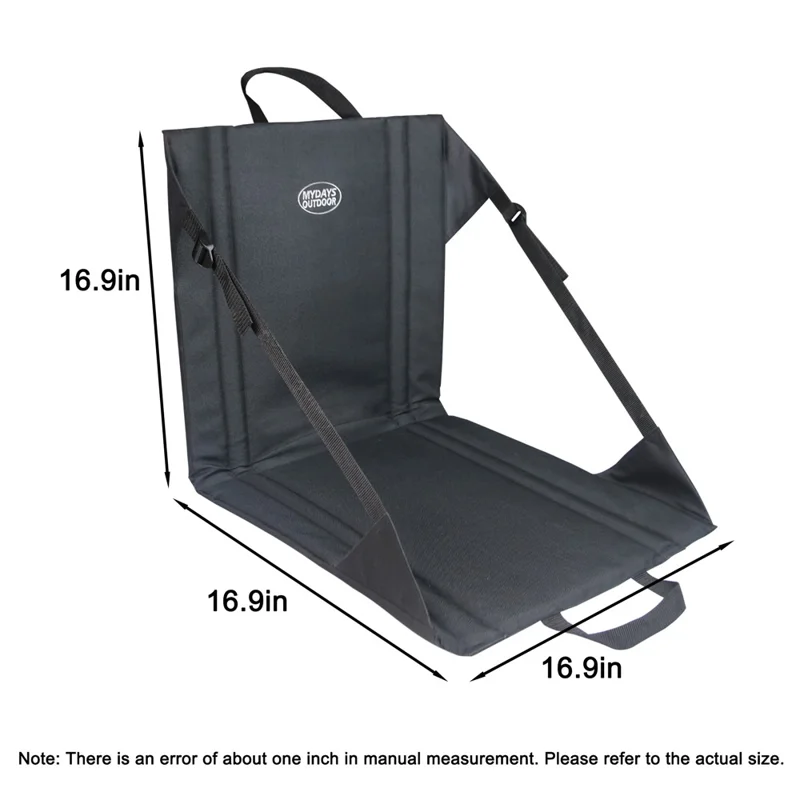 Mydays Outdoor 43x43 cm Cuscinetto Portatile Porta Per Sedile da Campeggio Per Esterni - Camuffare