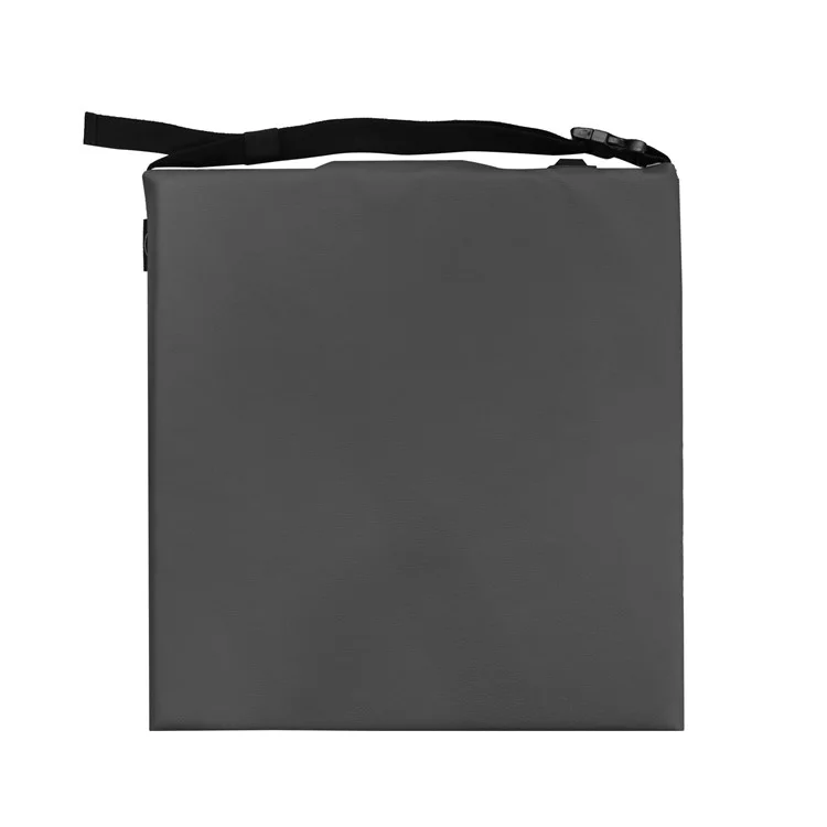 Cuscino riscaldato da stadio portatile da esterno in pelle e cotone - Grigio scuro