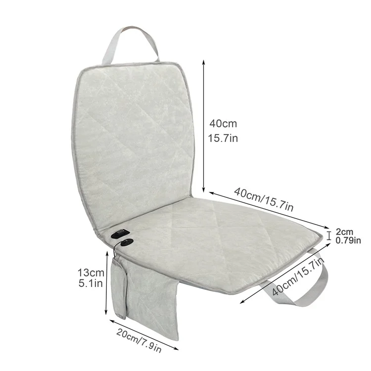 MYDAYS OUTDOOR 850230 Cuscino Riscaldato Sedile Schienale Tappetino per Pesca Campeggio all'Aperto