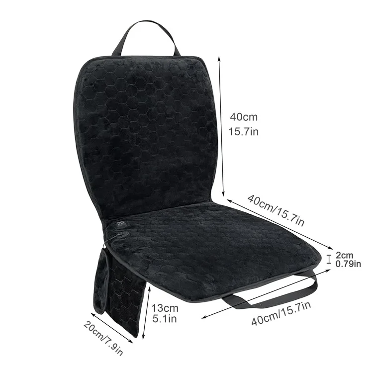 MYDAYS OUTDOOR 850201 Crystal Velvet 3 Gears Electric Heating Seat Cushion für Outdoor-Veranstaltungen (ohne Powerbank)