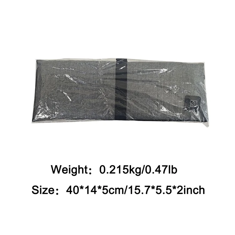 Cold Winter Outdoor Heated Seat Cushion Tri-Fold Seat Mat - Light Grey