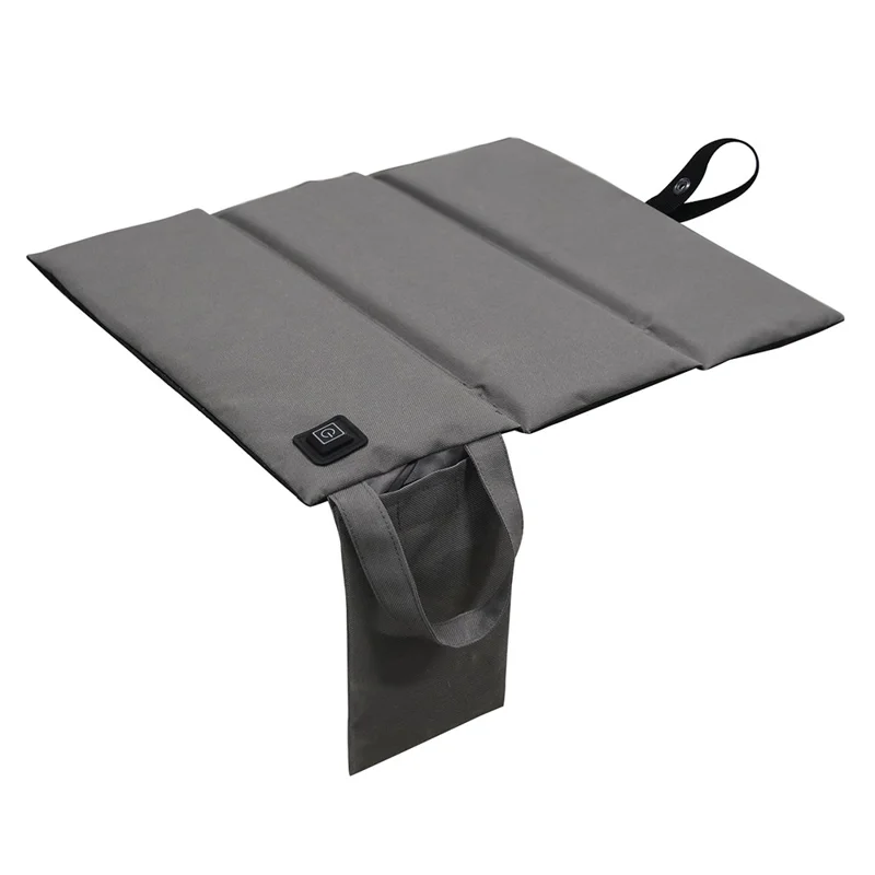 Cold Winter Outdoor Heated Seat Cushion Tri-Fold Seat Mat - Dark Grey