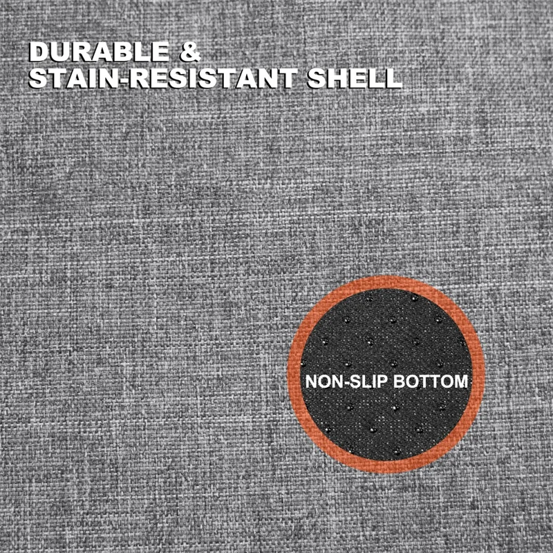 Cold Winter Outdoor Heated Seat Cushion Tri-Fold Seat Mat - Dark Grey