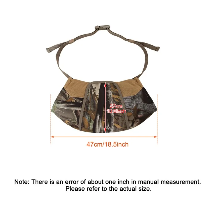 MYDAYS OUTDOOR 850908 47x27cm Camuflagem Luva de Mão com Janela Transparente para Caça de Inverno