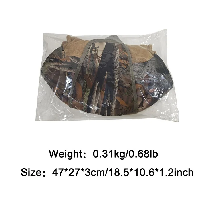 MYDAYS OUTDOOR 850908 47x27cm Camuflagem Luva de Mão com Janela Transparente para Caça de Inverno