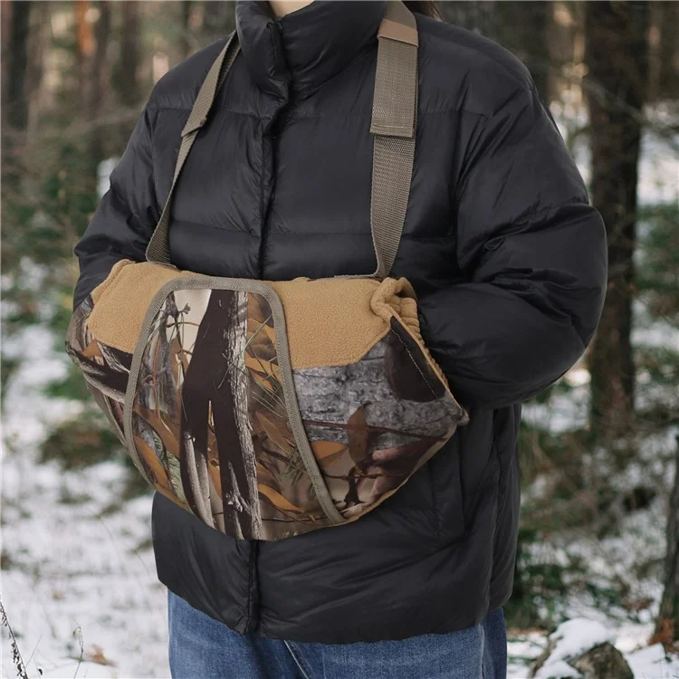 MYDAYS OUTDOOR 850908 47x27cm Camuflagem Luva de Mão com Janela Transparente para Caça de Inverno