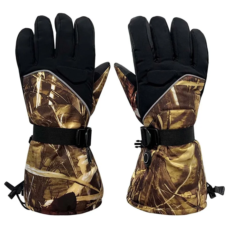 1 Pair Portable Electric Heated Gloves Winter Thermal Touchscreen Function Hand Warmer - Style B