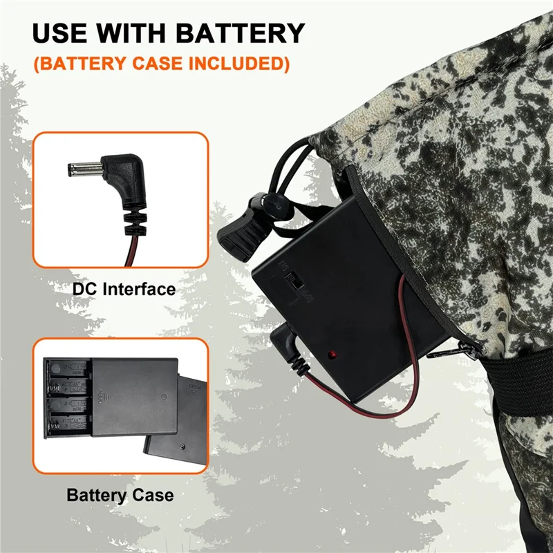 1 Pair Portable Electric Heated Gloves Winter Thermal Touchscreen Function Hand Warmer - Style C