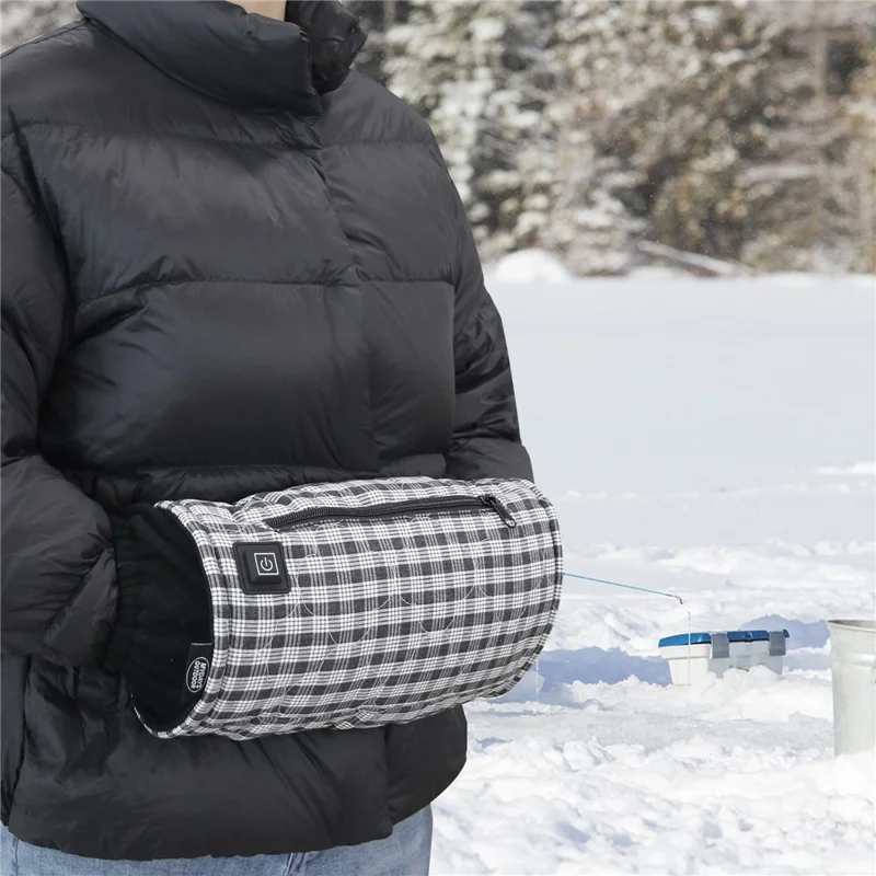 Outdoor Hand Warmer 40x19cm Heated Hand Muff Pouch for Cold Weather - Ethnic Style