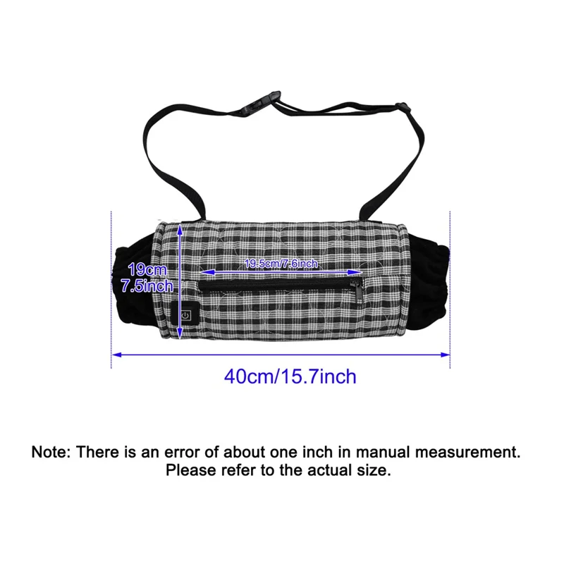 Outdoor Hand Warmer 40x19cm Heated Hand Muff Pouch for Cold Weather - Ethnic Style