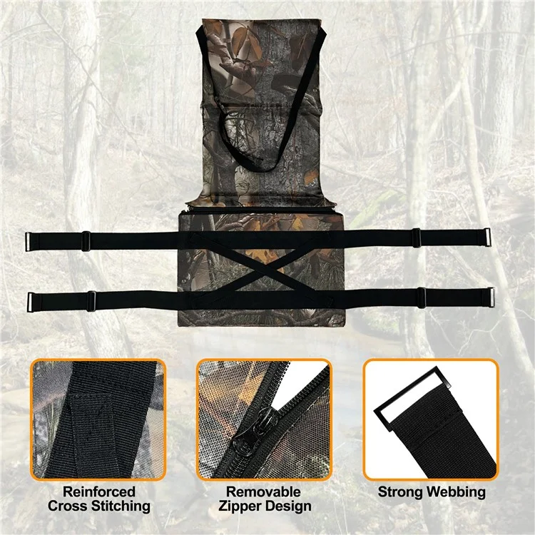 Almohadilla para silla de plataforma de 46x31x59 cm, impermeable, para montañismo y escalada al aire libre - New Leaf Camuflaje