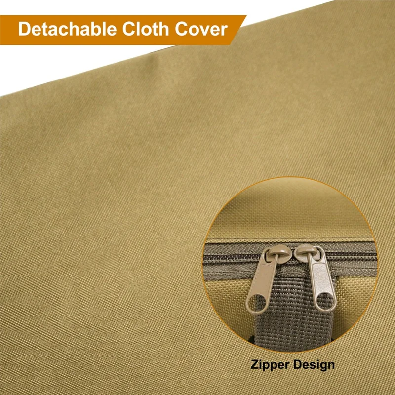 Coussin chauffant d'extérieur MYDAYS OUTDOOR 38x33x5cm (sans batterie) - Vert armée