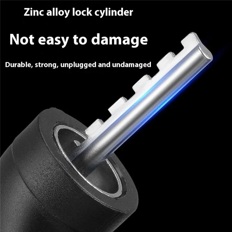 Bicycle Lock Cable 1000mm*11mm 5-Digit Combination with Mounting Bracket for Bikes  /  E-Bikes - Black  /  Orange