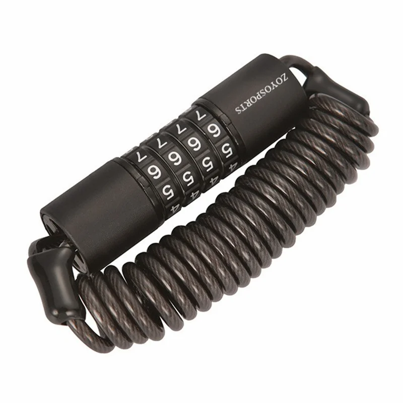 ZOYOSPORTS ZY-546 150cm Bicycle Retractable Cable Lock Anti Theft Password Mini Chain Lock