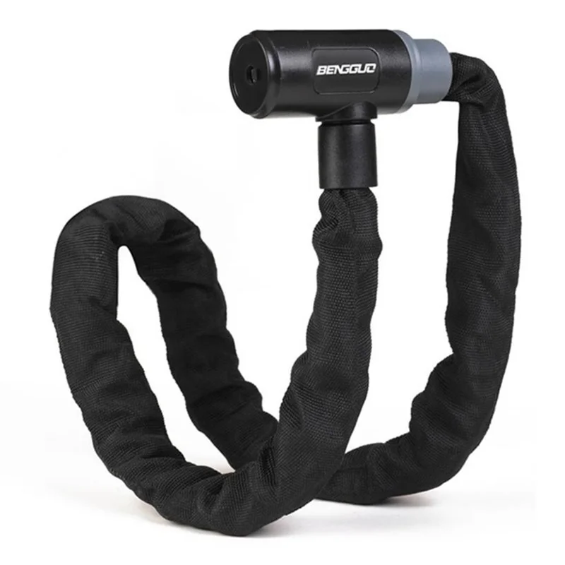 BENGGUO BG-6215 Bicycle Anti-Theft Chain Lock Portable Zinc Alloy Core A3 Iron Chain Lock, 6x900mm