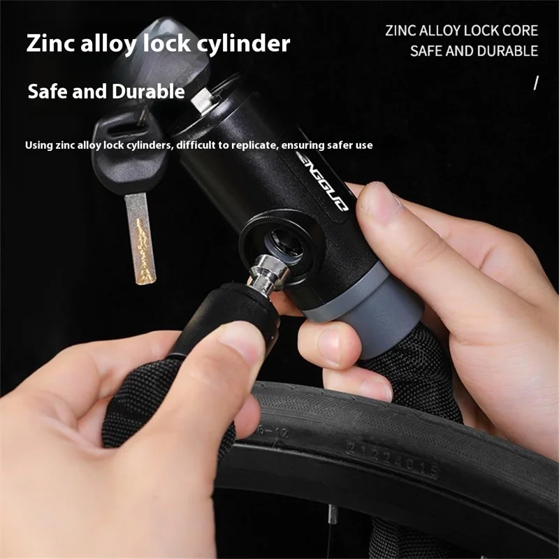 BENGGUO BG-6215 Bicycle Anti-Theft Chain Lock Portable Zinc Alloy Core A3 Iron Chain Lock, 6x900mm