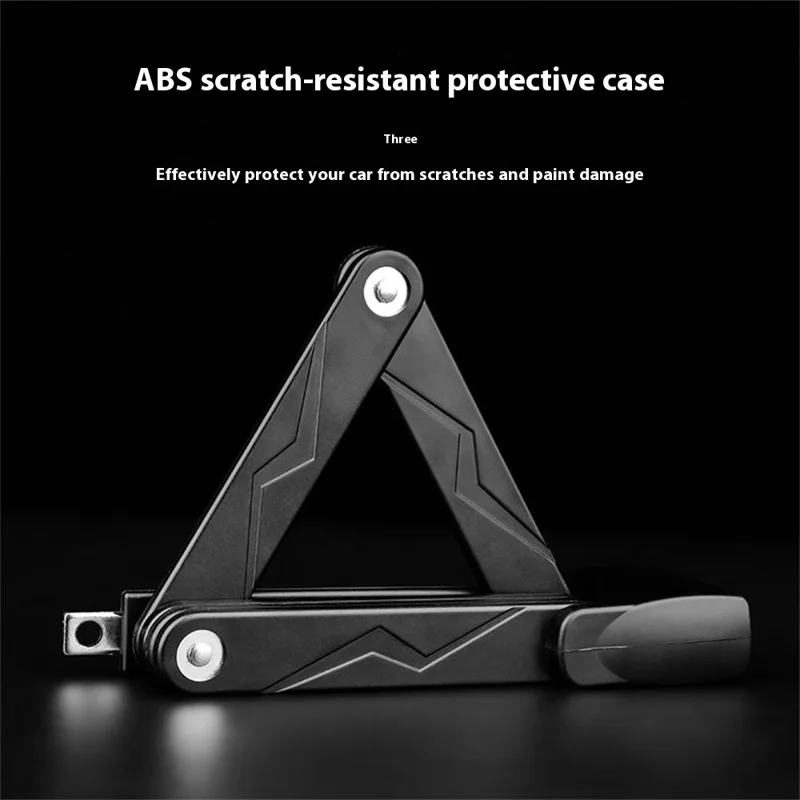 BENGGUO BG-0513 Alloy Steel + ABS Bike Lock 6 Section Folding Bicycle Motorcycle Anti Theft Security Lock - White