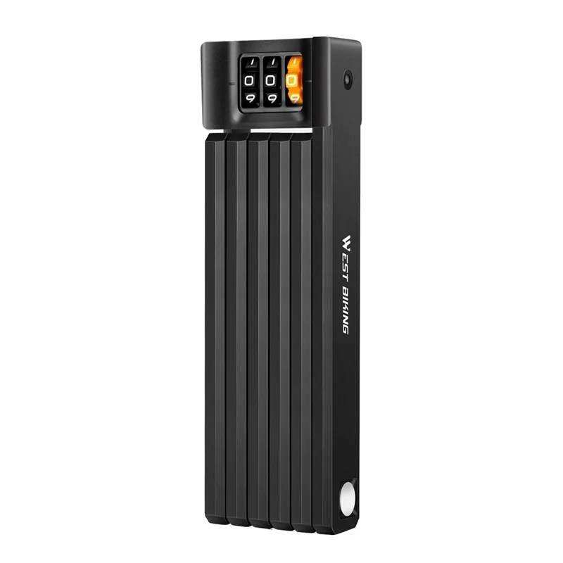 WEST BIKING YP0705123 For Bicycle Foldable Combination Lock Portable Anti Theft Security Lock for Mountain Road Bike