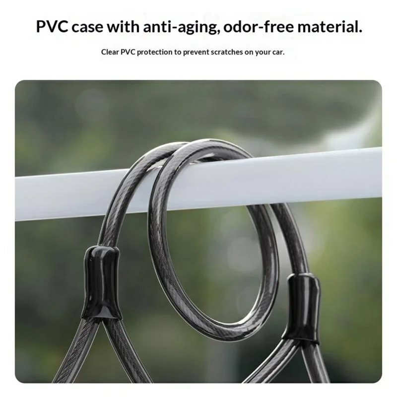WEST BIKING YP0705127 Bike Lock Double-Headed Cable Lock with Password Combination for Scooters / Bicycles Anti-Theft Security Heavy Duty Cycling Gear