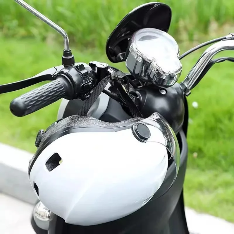 Замок для шлема электровелосипеда, мотоцикла, антис theft, безопасный замок для руля, водонепроницаемый, не подверженный коррозии замок - черный