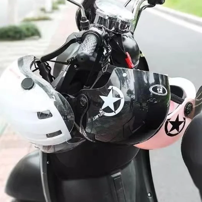 Замок для шлема электровелосипеда, мотоцикла, антис theft, безопасный замок для руля, водонепроницаемый, не подверженный коррозии замок - черный