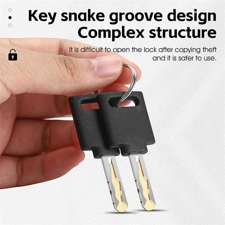 WEST BIKING YP0705097 Bike Chain Lock Anti Theft Bicycle Security Chain Lock - Orange