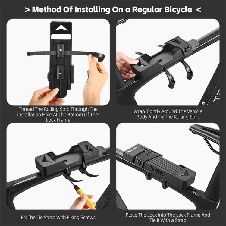 WEST BIKING YP0705096 Vélo Pliant Combinaison Serrure Anti-vol Vélo Serrure ART Certifié