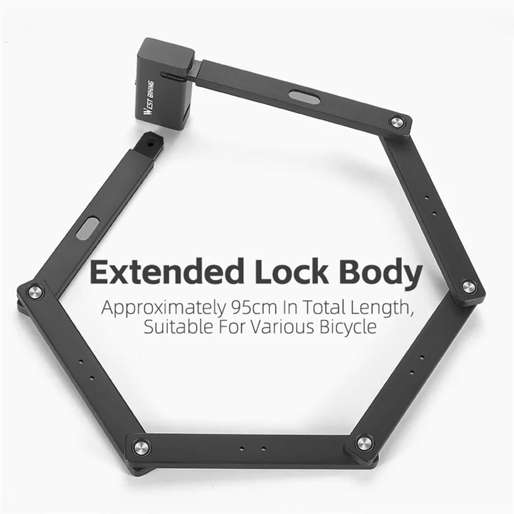 WEST BIKING YP0705096 Vélo Pliant Combinaison Serrure Anti-vol Vélo Serrure ART Certifié