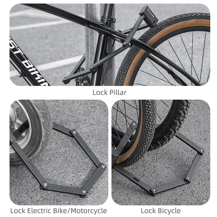 WEST BIKING YP0705096 Vélo Pliant Combinaison Serrure Anti-vol Vélo Serrure ART Certifié