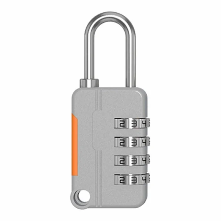 81H-4D Serrure combinaison en alliage de zinc 4 chiffres Cadenas pour valise Cadenas de gym Locker (Version standard) - Gris