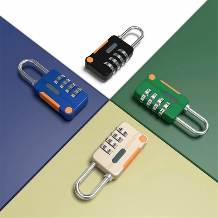 81H-4D Serrure combinaison en alliage de zinc 4 chiffres Cadenas pour valise Cadenas de gym Locker (Version standard) - Gris
