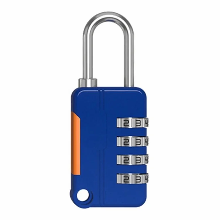 81H-4D Zinc Alloy Combination Lock 4-Digit Padlock Luggage Locks for Gym Locker (Standard Version) - Blue