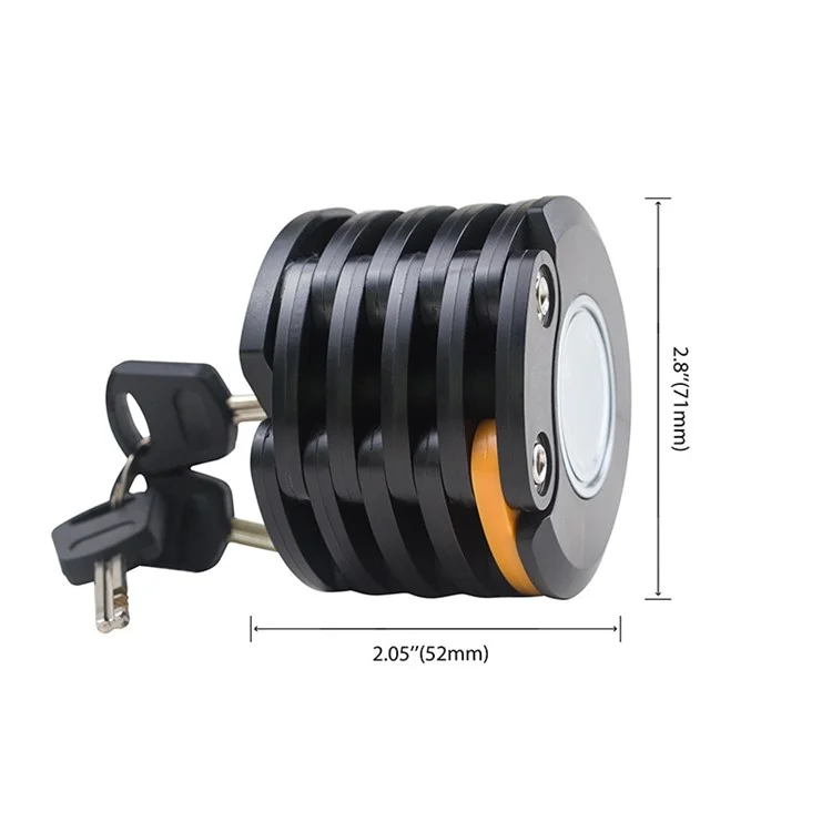 Trava de Bicicleta Elétrica BCL2 Dobrável - Cadeado Anti-roubo Mini Torre - Preto