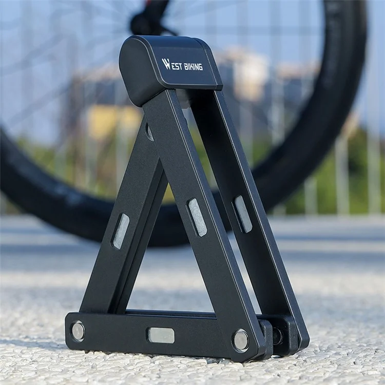 WEST BIKING 80cm Portable 6-section Folding Anti-theft Lock for Bike / Motorcycle - Orange