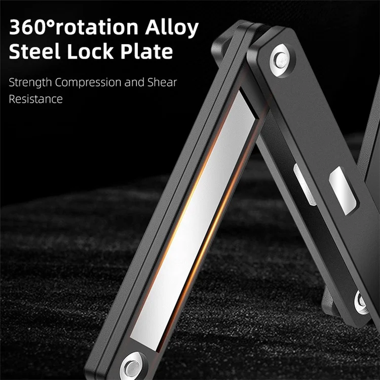 WEST BIKING 80cm Portable 6-section Folding Anti-theft Lock for Bike / Motorcycle - Orange