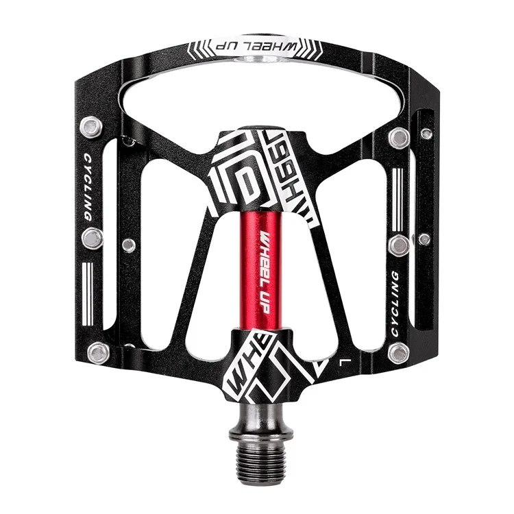 WHEEL UP 311 CNC Aleación de Aluminio Bicicleta Pedales Ciclismo Sellado Rodamiento Pedales Antideslizantes MTB Pedales de Bicicleta - Negro