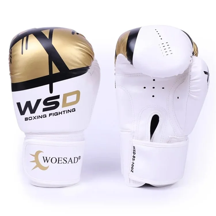 Wosweir Bo0027 1 Paire 4 oz Gants de Formation de Boxe de Combat Gants Pour Les Enfants de 3 à 5 Ans - Noir / or