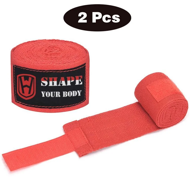 Wosweir HA0191 2pcs 3m Boxing Hand Wrap - Rot