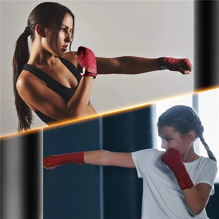 Wosweir HA0191 2pcs 3m Boxing Hand Wrap - Rot