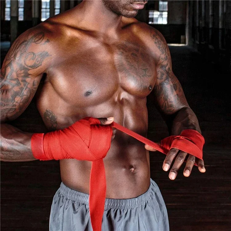 Wosweir HA0191 2pcs 3m Boxing Hand Wrap - Rot